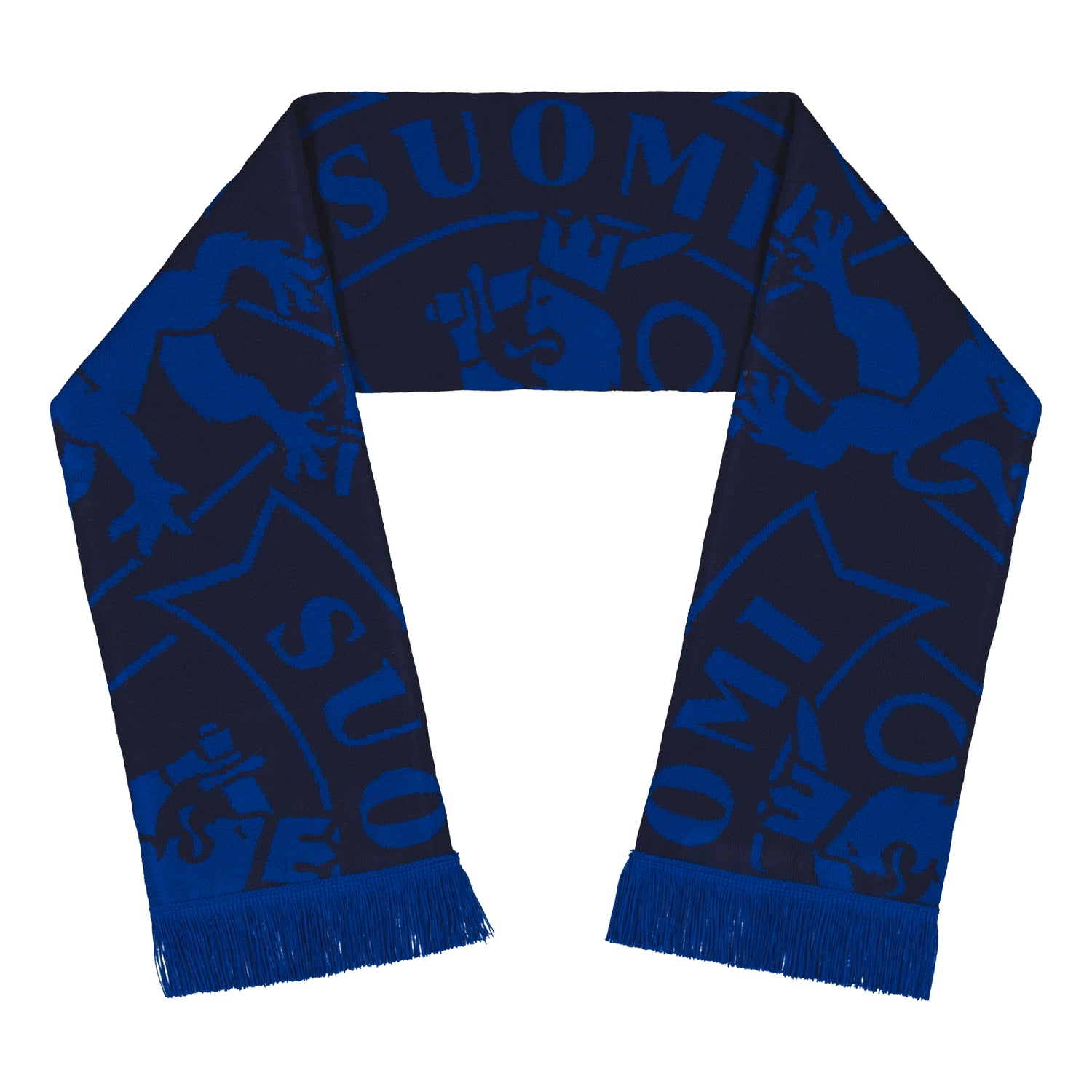 Leijonat sininen logohuivi