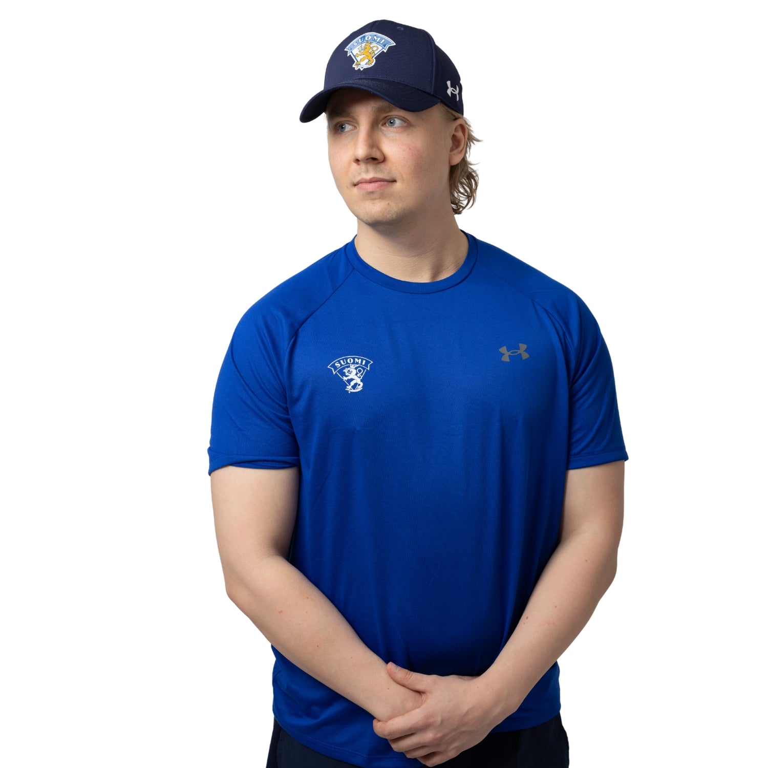 Leijonat x Under Armour miesten treenipaita, royal