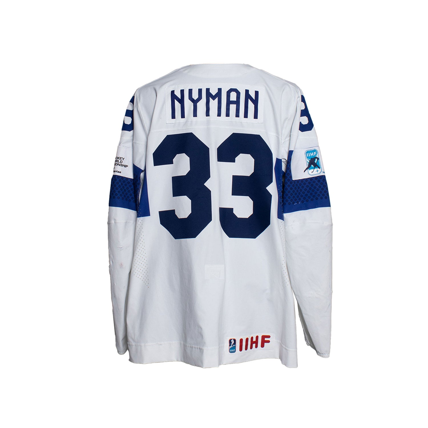 Jani Nyman #33 Game Worn, Away Jersey