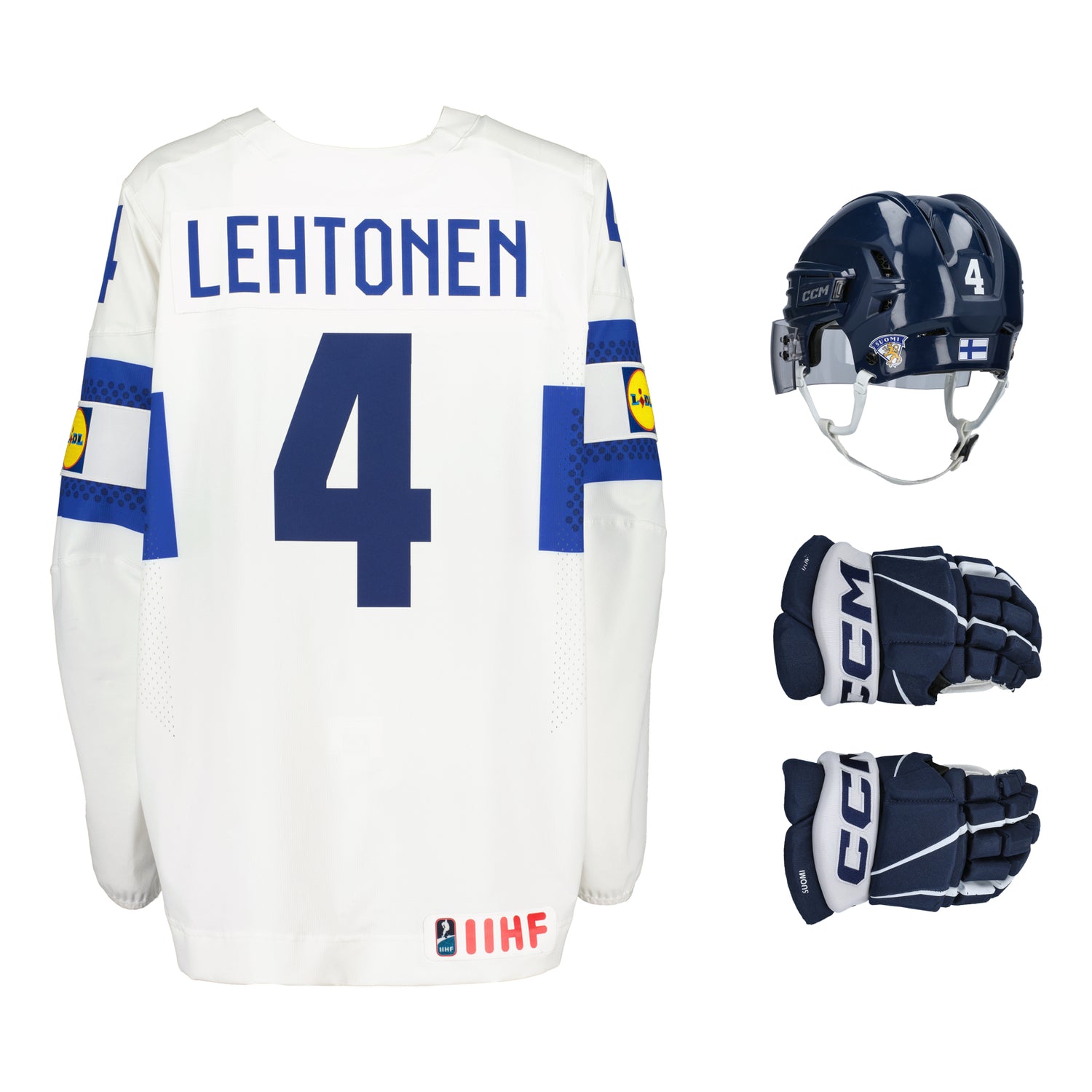 Mikko Lehtonen #4, Away Jersey Set