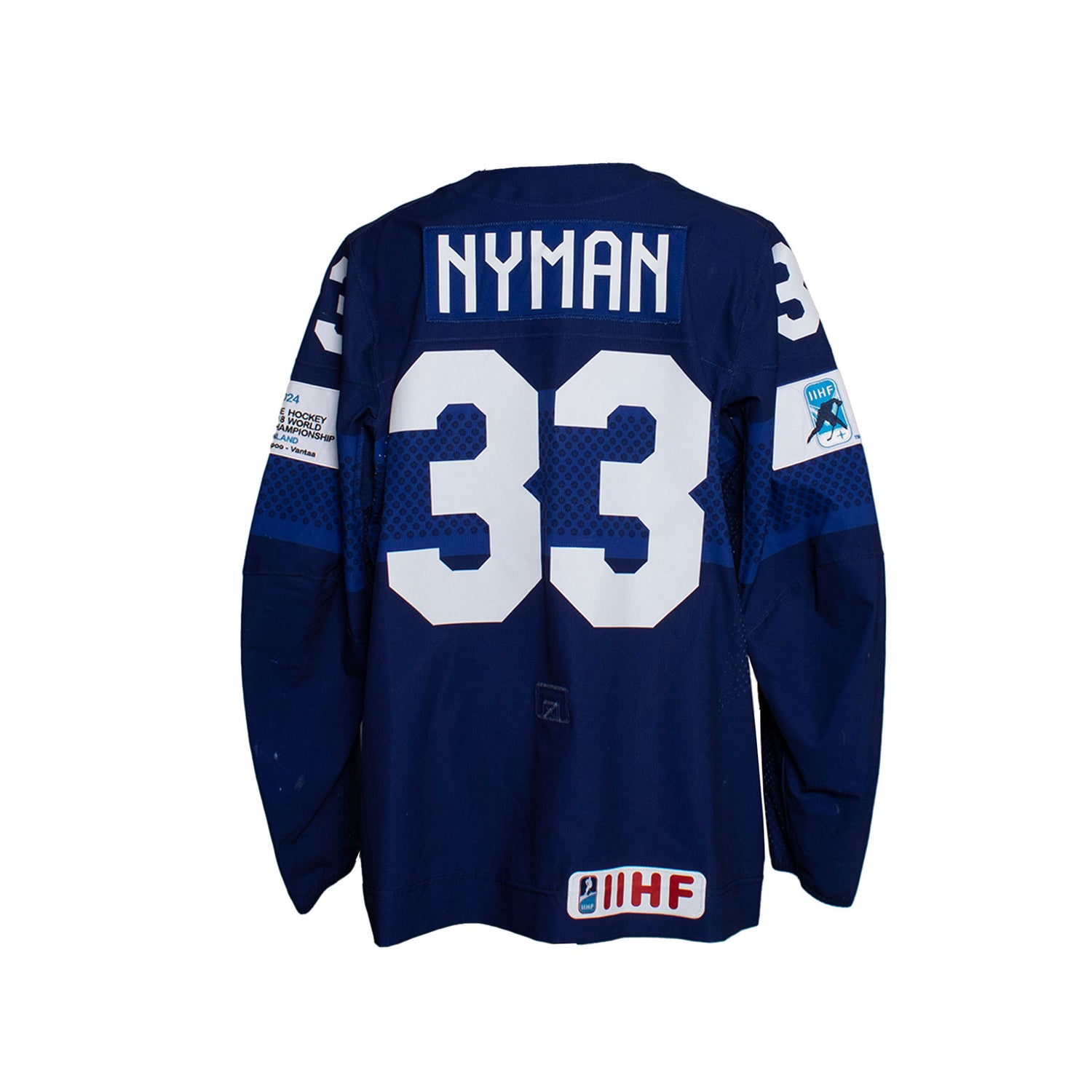 Jani Nyman #33 Game Worn, Home Jersey